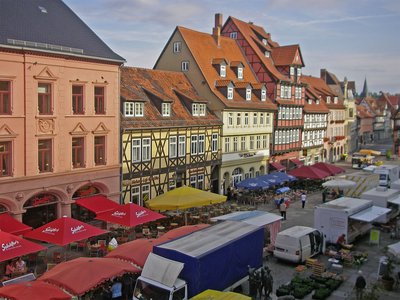 Quedlinburg Markt von oben