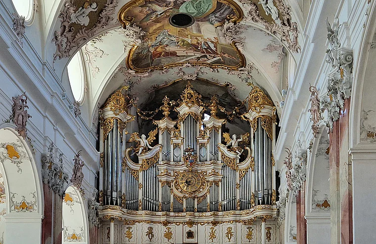 Amorbach Odenwald Abteikirche Orgel