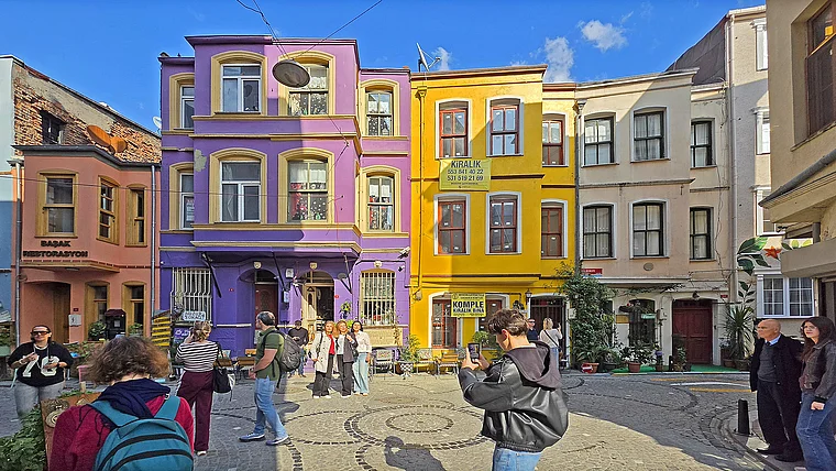 Istanbul Balat bunte Häuser