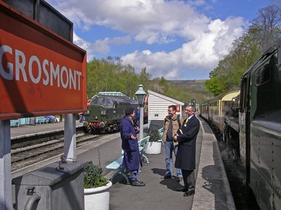 Yorkshire Grosmont Bahnsteig