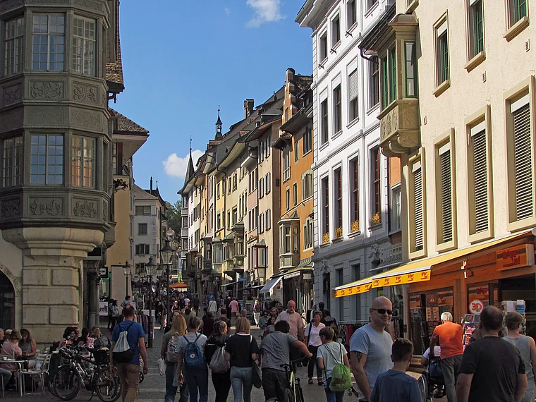 Schaffhausen Vordergasse Fußgängerzone