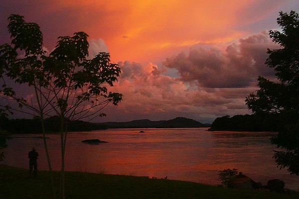 Venezuela Orinoco Abendrot