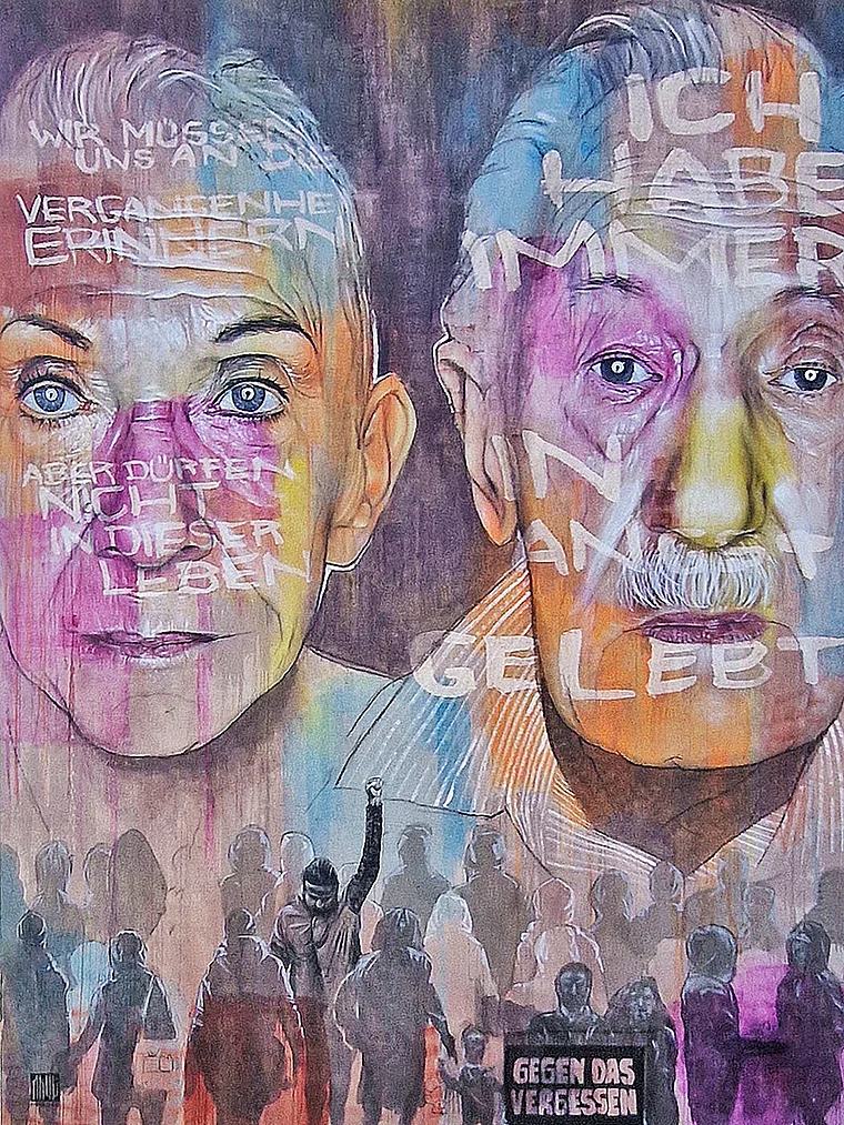 Mannheim Murals Gegen das Vergessen