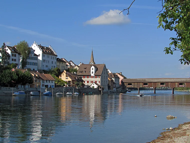 Blick von Gailingen auf Diessenhofen