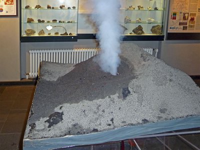 Daun Vulkanmuseum Modell Vulkanausbruch