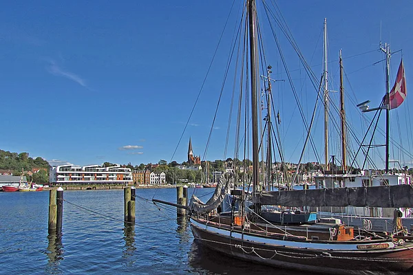 Flensburg Hafen Segelschiffe