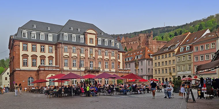 Heidelberg Marktplatz Rathaus