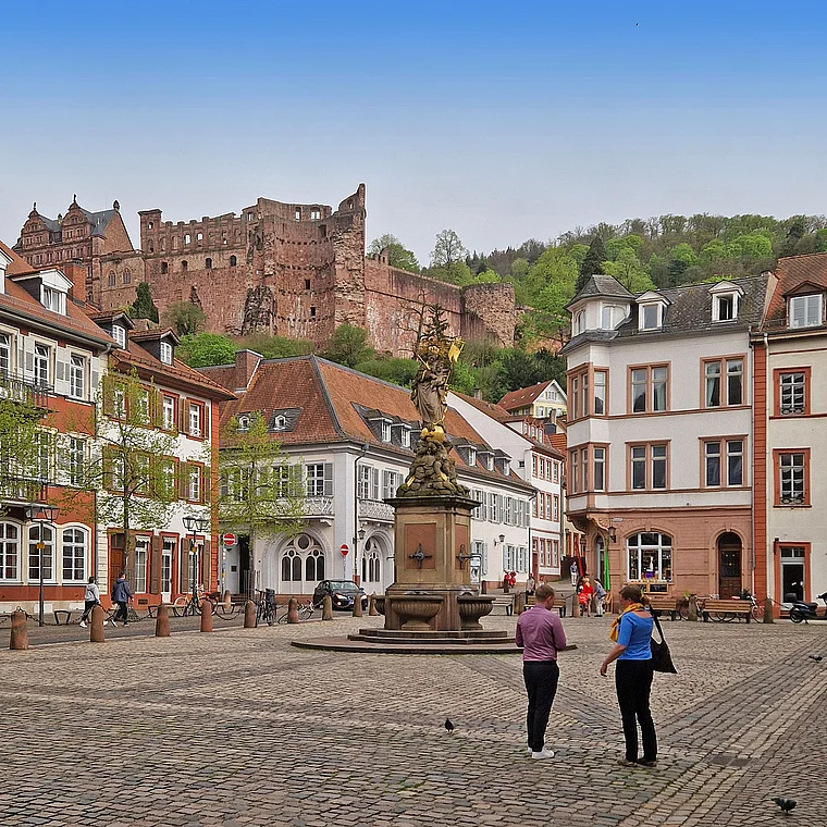 Heidelberg Kornmarkt Schloss