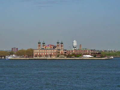 New York Ellis Island von Fähre