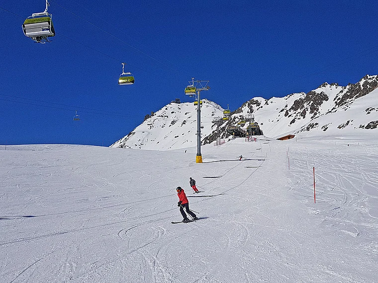 Engadin Celerina Skigebiet Glüna