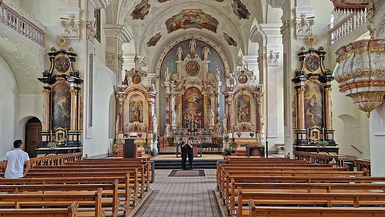 Engelberg Schweiz Klosterkirche innen