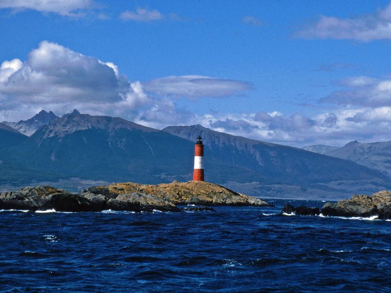 Feuerland Beagle Kanal Ushuia Leuchtturm
