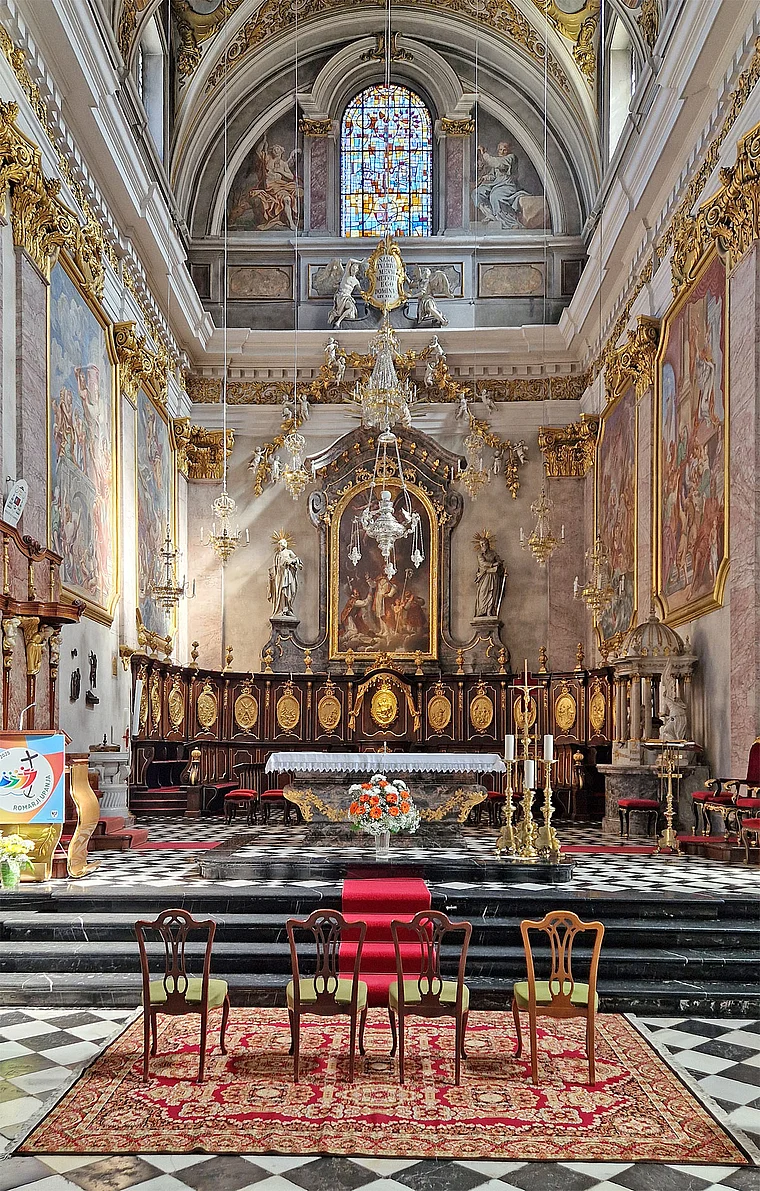 Ljubljana Laibach Kathedrale Altarraum