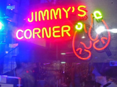 New York Jimmy's Corner Leuchtreklame