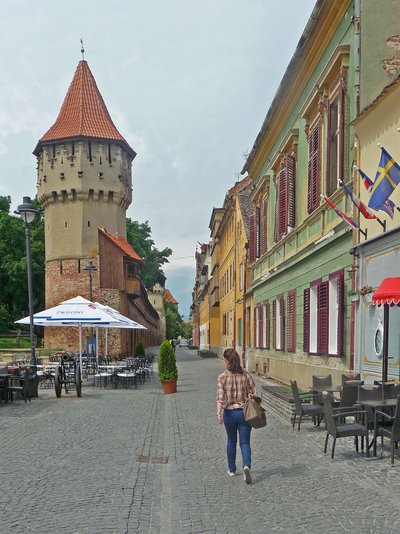 Rumänien Hermannstadt Zunftturm