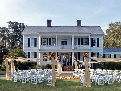 South Carolina Litchfield Plantation Herrenhaus außen