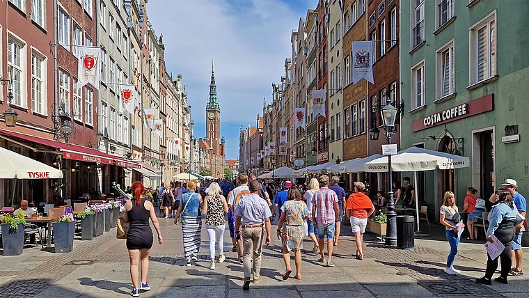 Danzig Langgasse Fußgängerzone