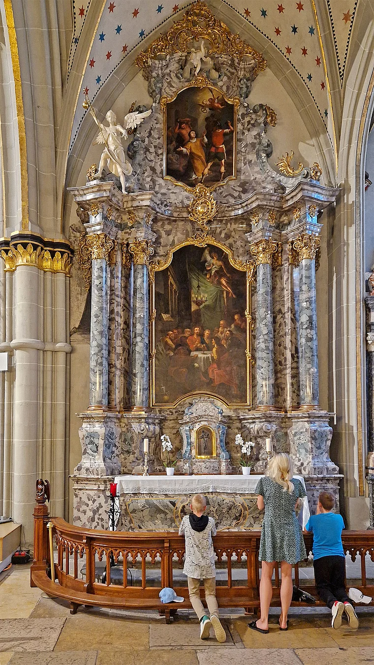 Freiburg Fribourg Cathedrale autel lateral