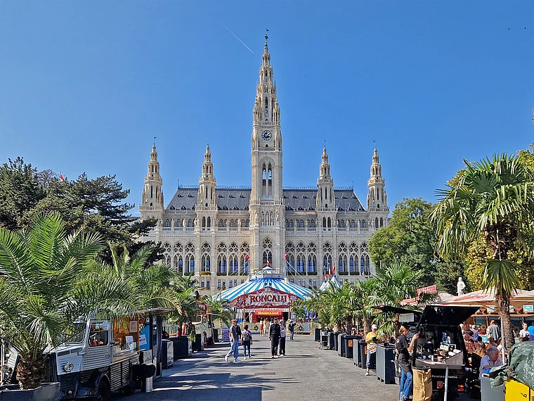 Wien Rathausplatz Rathaus