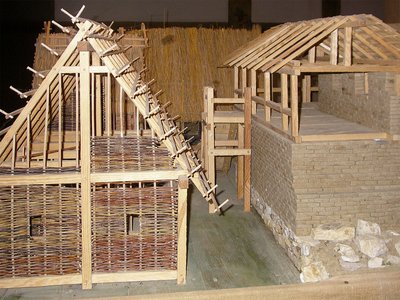 Freilichtmuseum Heuneburg Modell Keltenhäuser