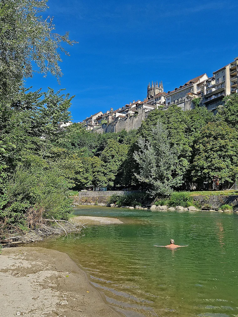 Freiburg Fribourg Sarine plage
