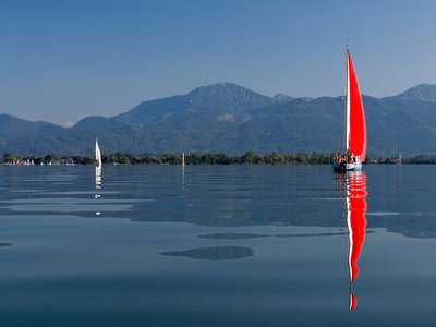 Übersee Bayern Chiemsee Alpenpanorama