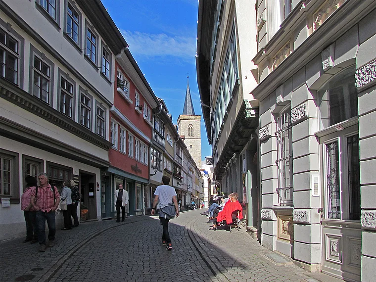 Erfurt auf der Krämerbrücke