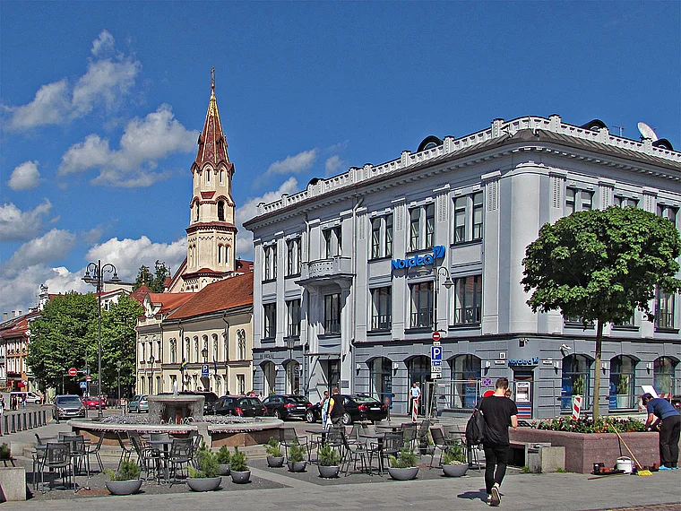 Vilnius Platz am Rathaus