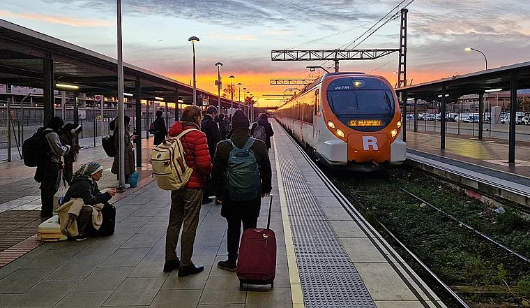 Barcelona Flughafen Bahnhof