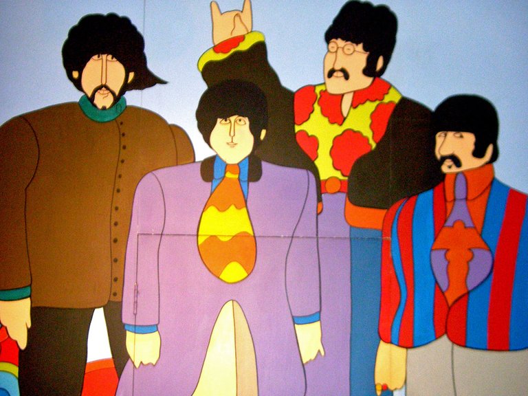 Liverpool Beatles Museum Grafik Pilzköpfe