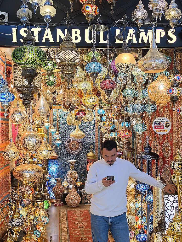 Istanbul Großer Basar Lampengeschäft