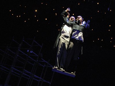 Göttingen Theater Vermessung der Welt Szene mit Humboldt