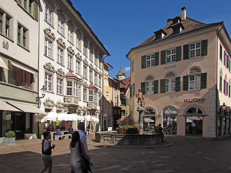 Schaffhausen Brunnengasse Tellenbrunnen