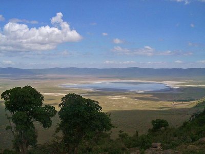 Tansania Ngorongoro Totale von oben