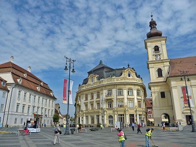 Rumänien Hermannstadt Großer Ring Barock