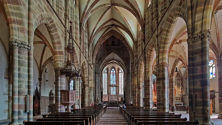 Wissembourg Elsass Abbatiale St. Pierre et Paul innen