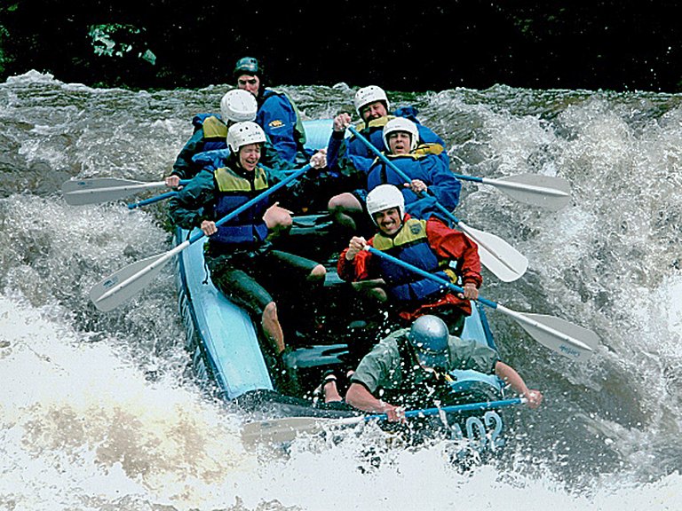 South Carolina Blue Ridge Mountains Wildwasser Rafting nah
