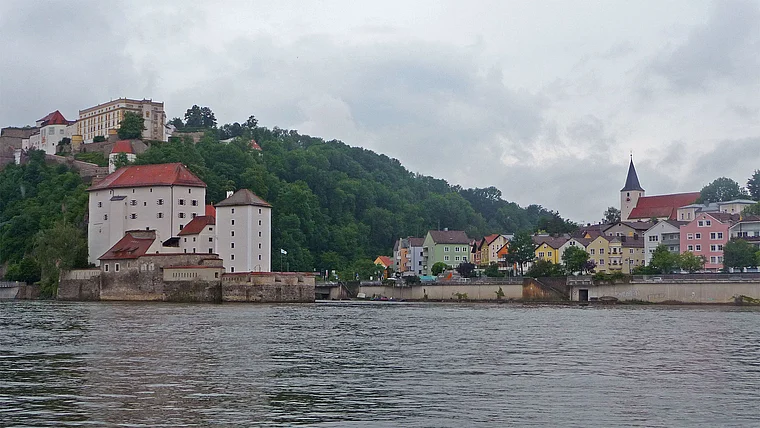 Passau Donau Ilzmündung Feste Niederhaus
