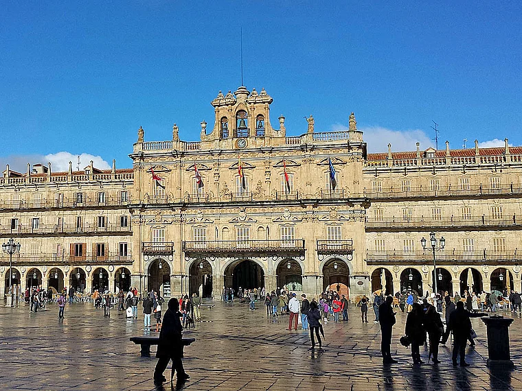 Salamanca Plaza Mayor Rathaus