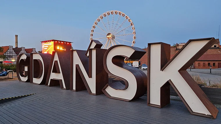Danzig Schriftzug Gdansk