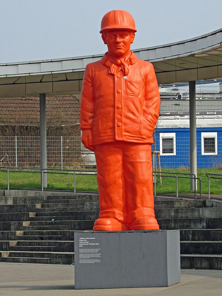 Völklingen Skultpur Stahlarbeiter