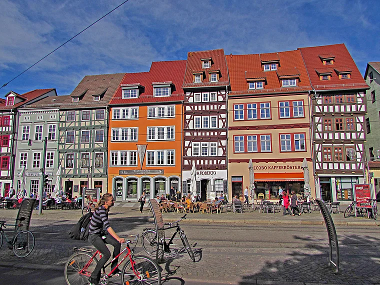 Erfurt Häuser Domplatz