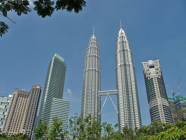 Kuala Lumpur Petronas Towers von unten