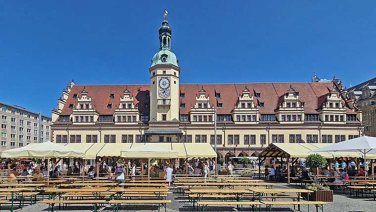Leipzig Marktplatz Altes Rathaus