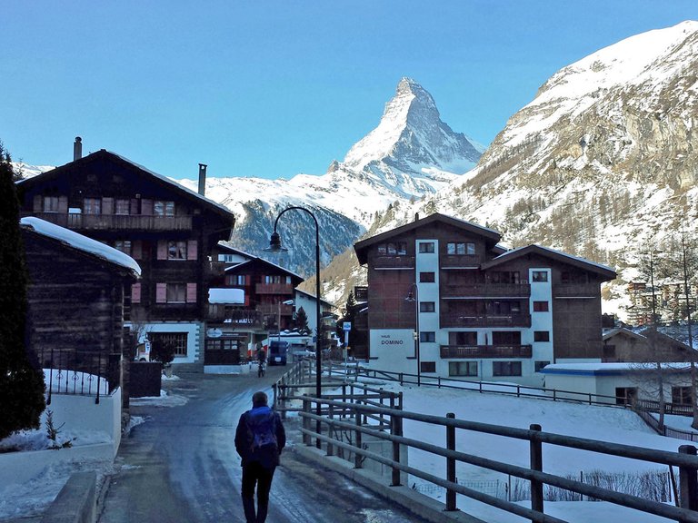 Zermatt Blick auf Matterhorn