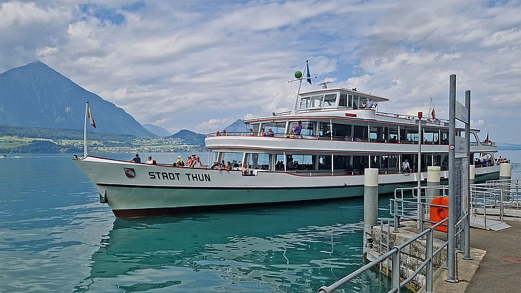 Thuner See Schiff Stadt Thun Beatenbucht