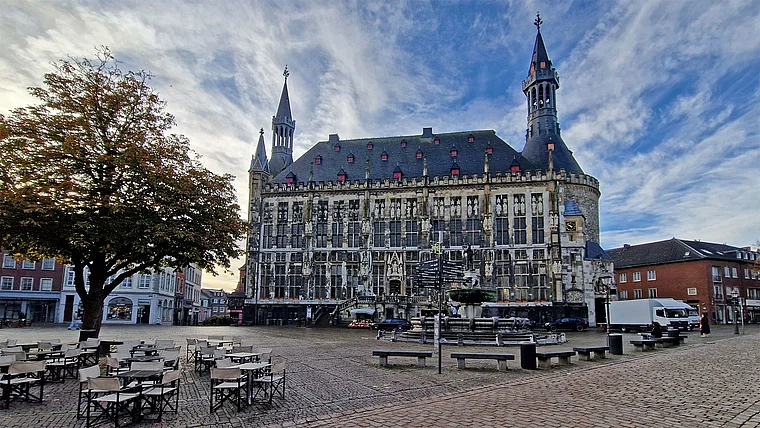 Aachen Marktplatz Rathaus