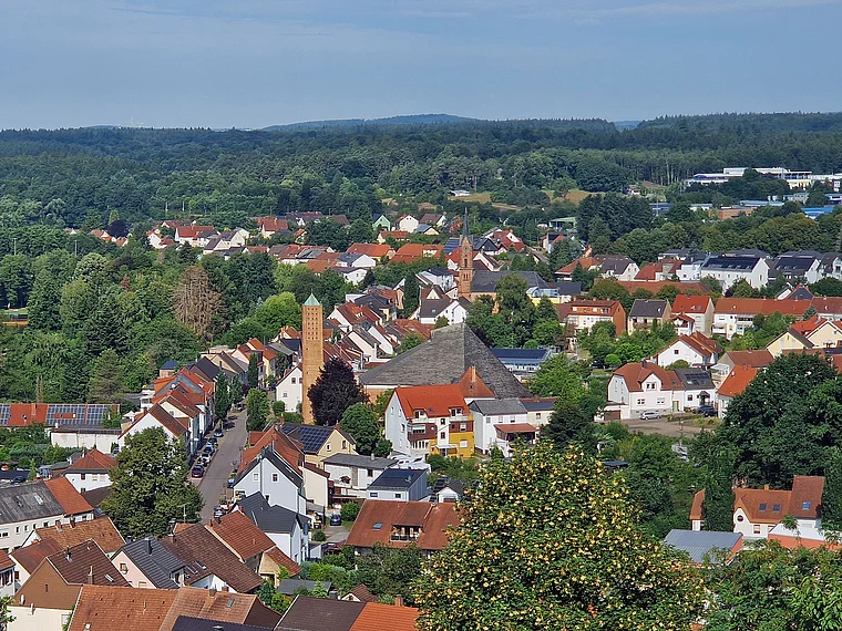 Kirkel Aussicht Burg Neuhäusel