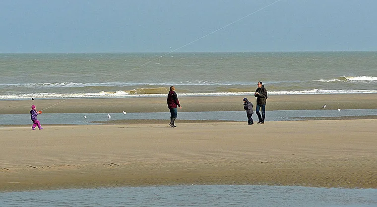 Am Strand in De Haan (Flandern)