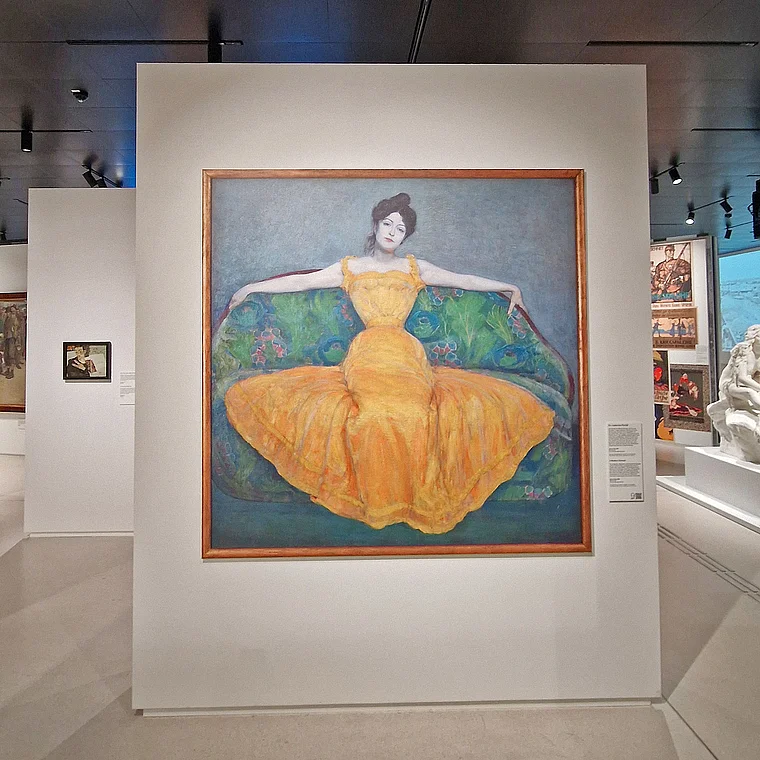 Wien Museum Dame in Gelb
